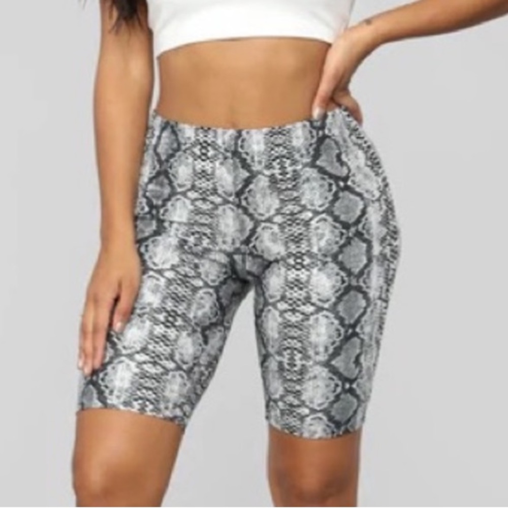 FASHION NOVA | Medusa Snake Print Biker Shorts